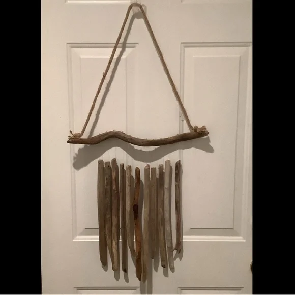 Driftwood Art, Large Driftwood Wind Chime, Driftwood Coastal Art - Picture 2 of 10